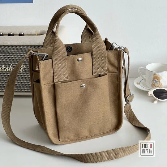 Canvas Crossbody Tote