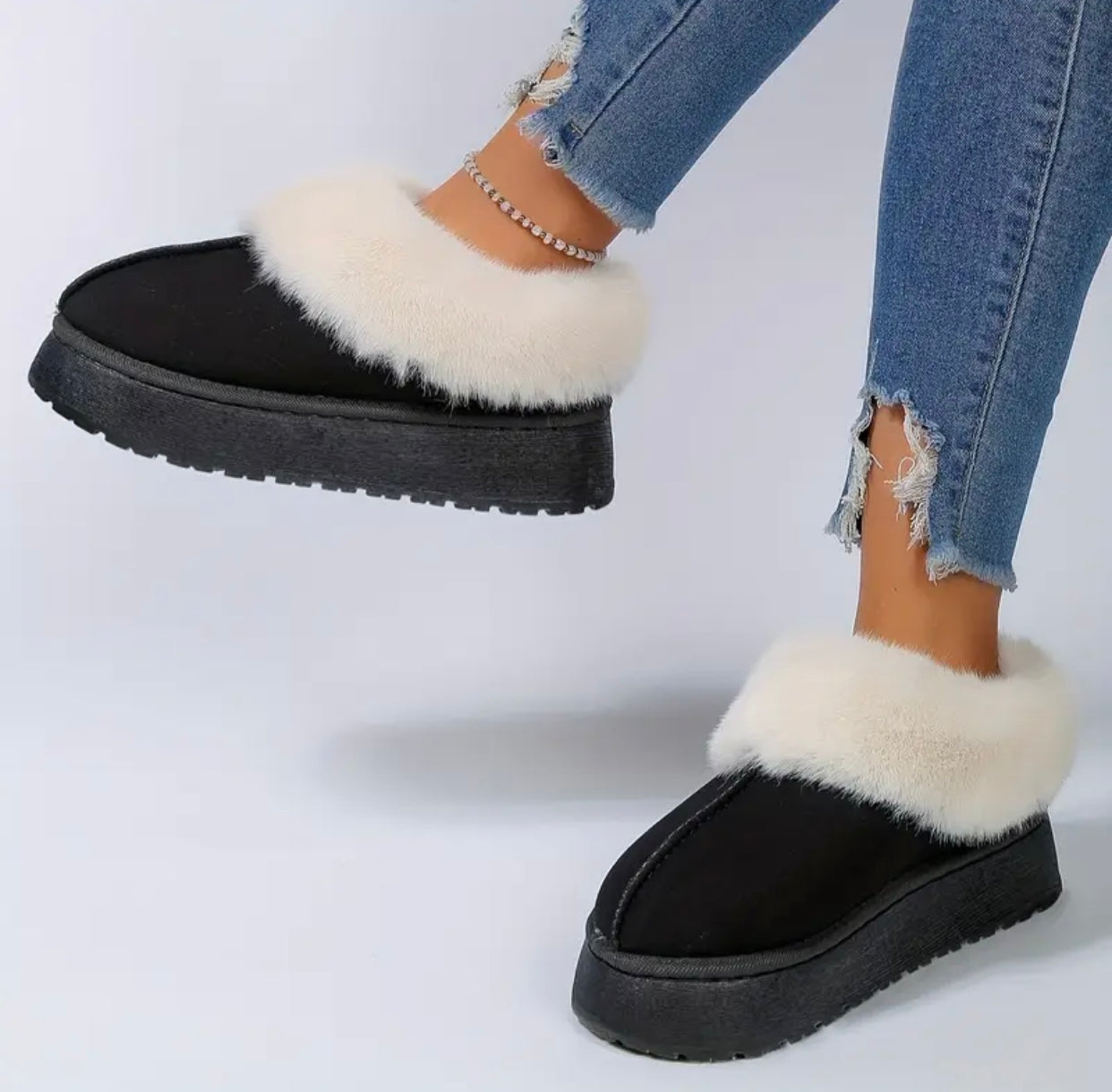 Casual Ankle Fur Shoes