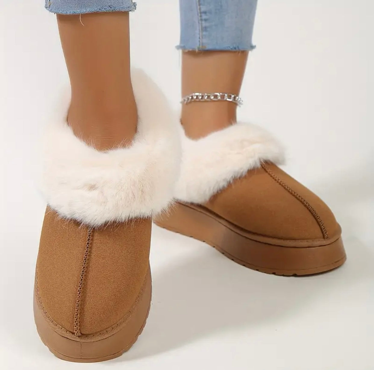 Casual Ankle Fur Shoes