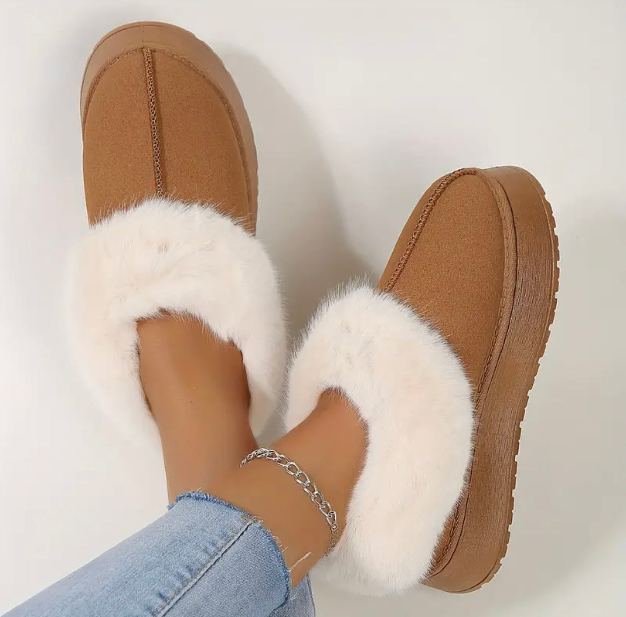 Casual Ankle Fur Shoes