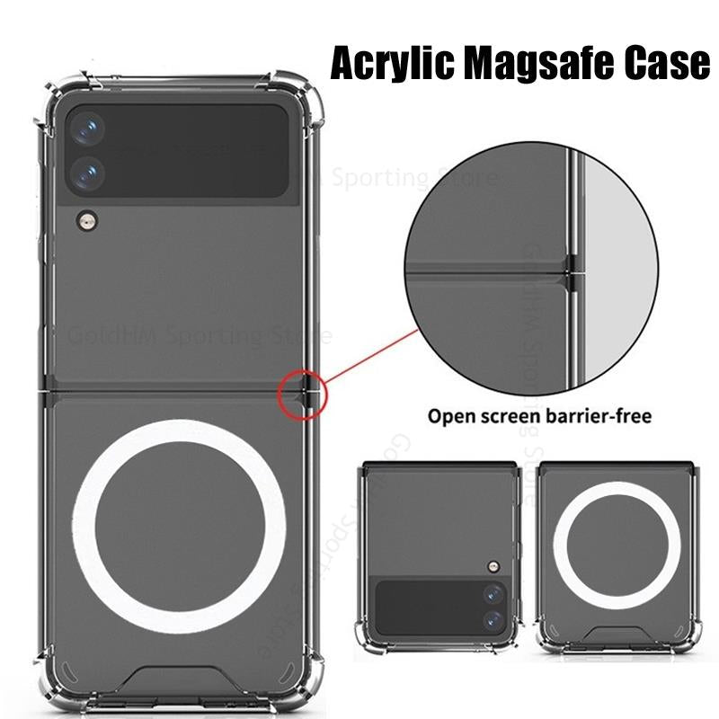 Clear Magsafe Case Samsung Galaxy Z Flip 4 3