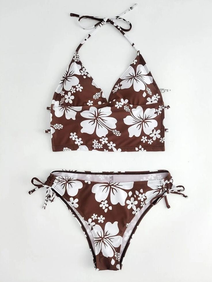 Coconut Girl Floral Bikini Swimsuit