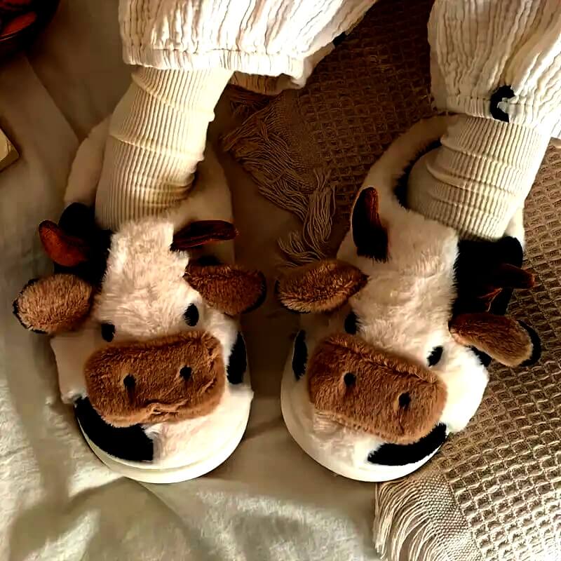 Cow Slippers