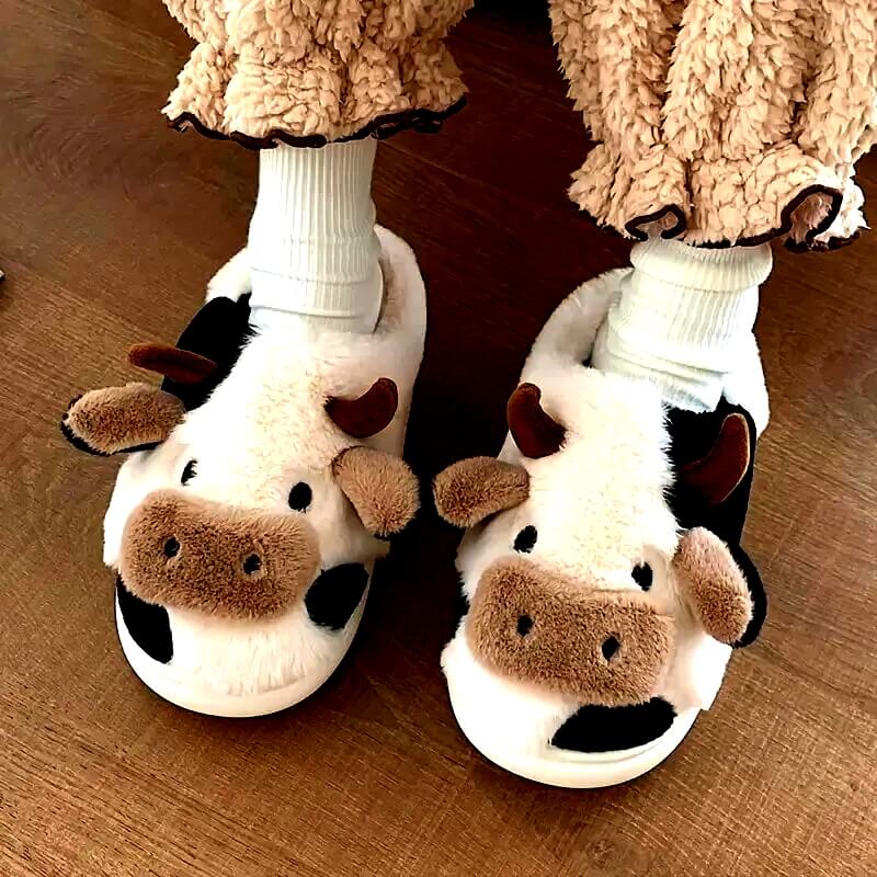 Cow Slippers