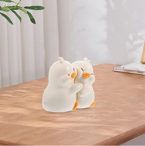 Cute Hug Ducks Bookends