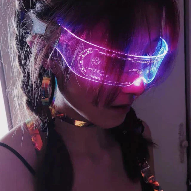 Cyberpunk LED Glasses