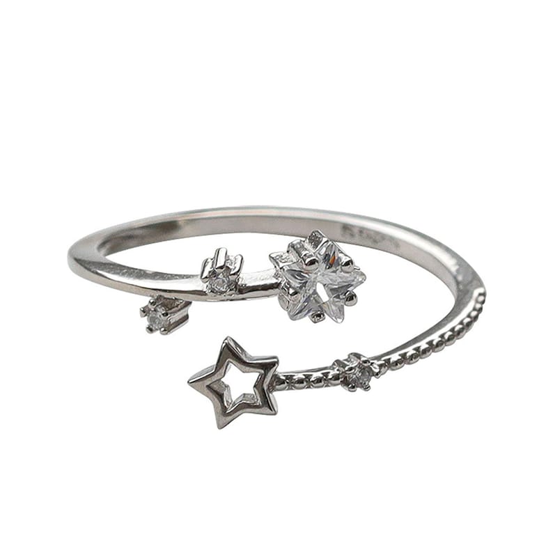 CZ Star Open Ring