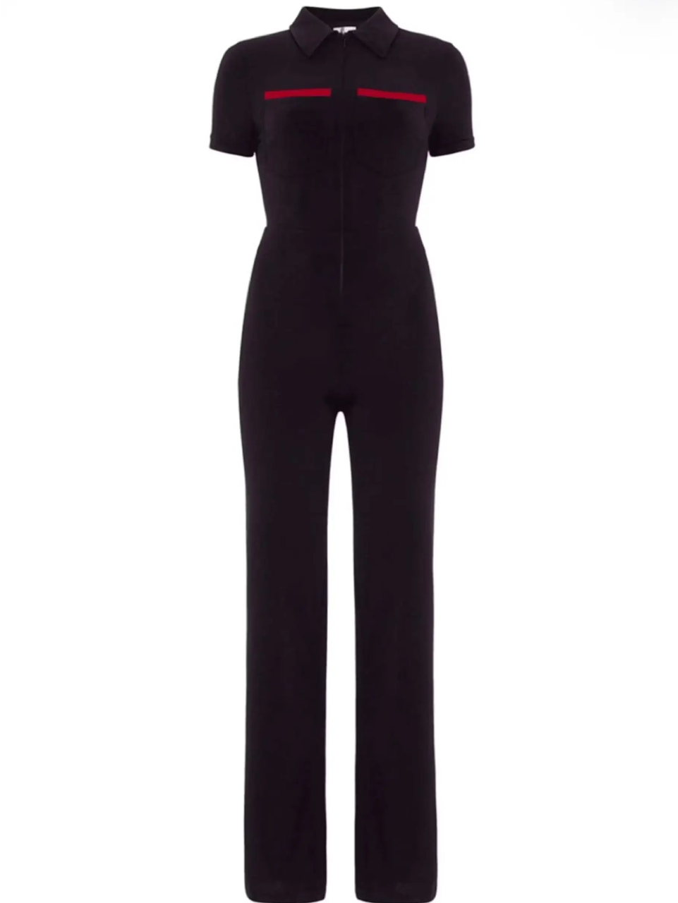 Double-Pocket Bodycon Velvet Jumpsuit