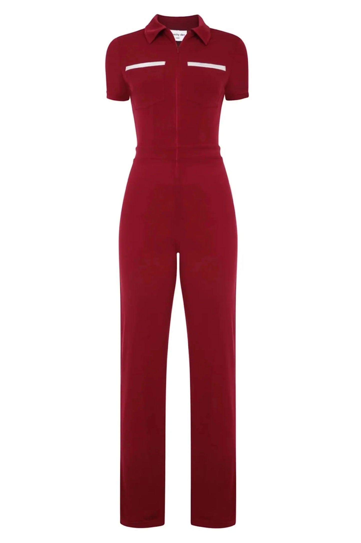 Double-Pocket Bodycon Velvet Jumpsuit