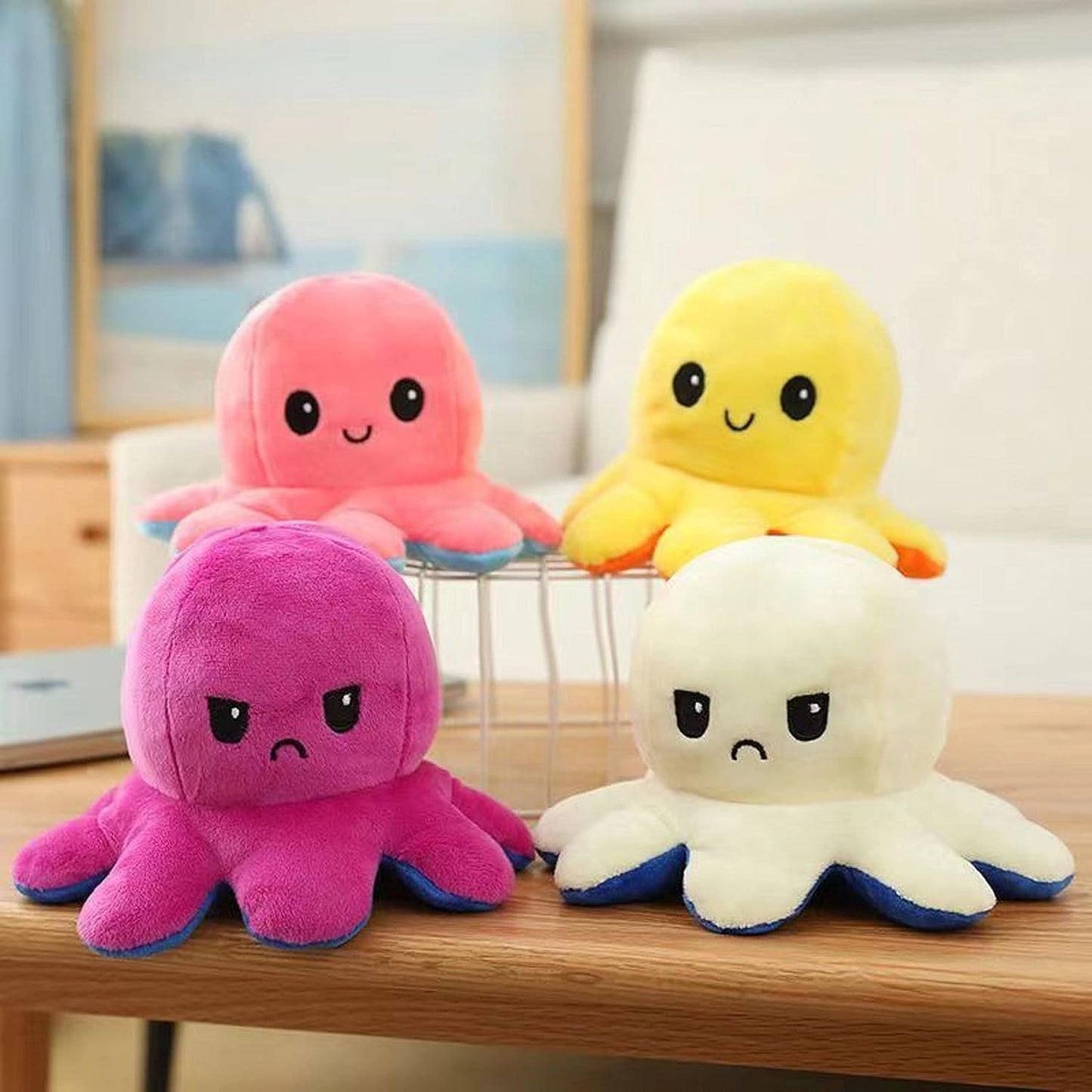 Double Sided Octopus Plush