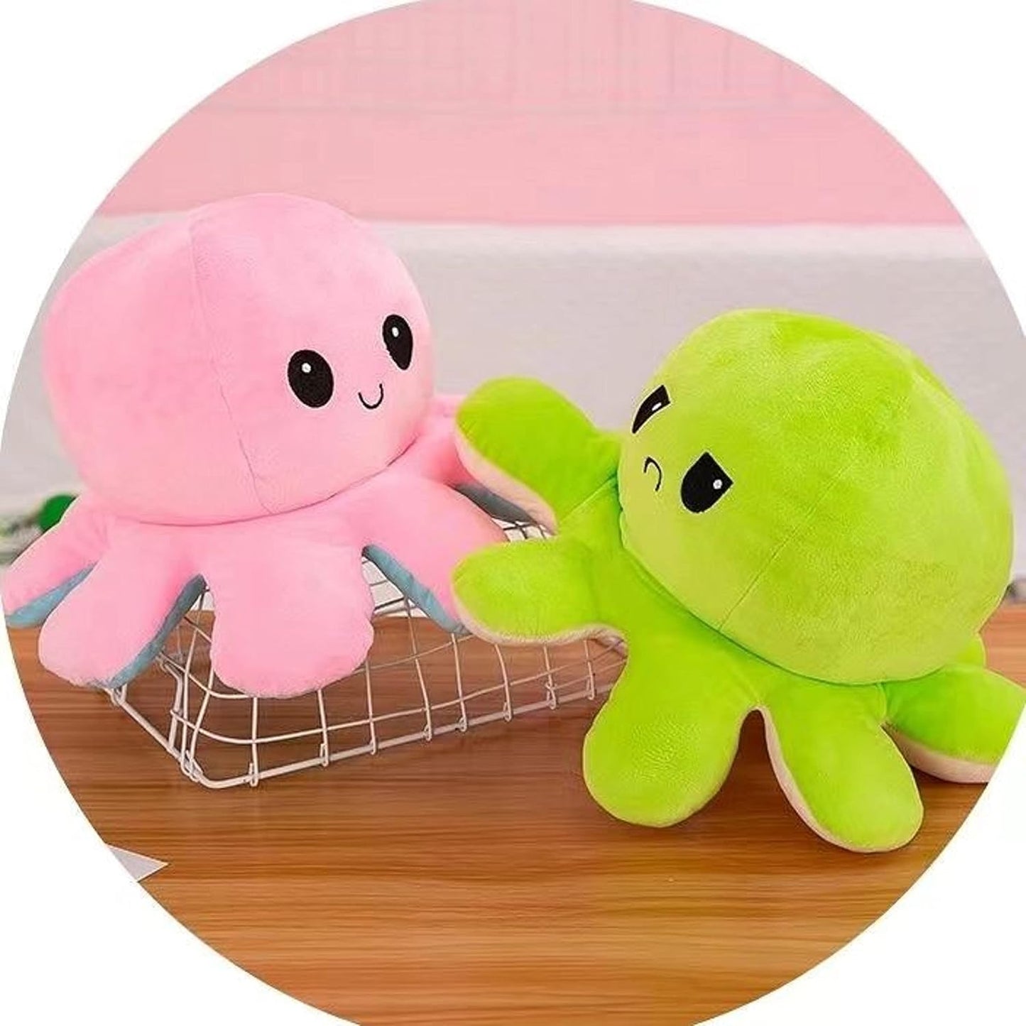 Double Sided Octopus Plush