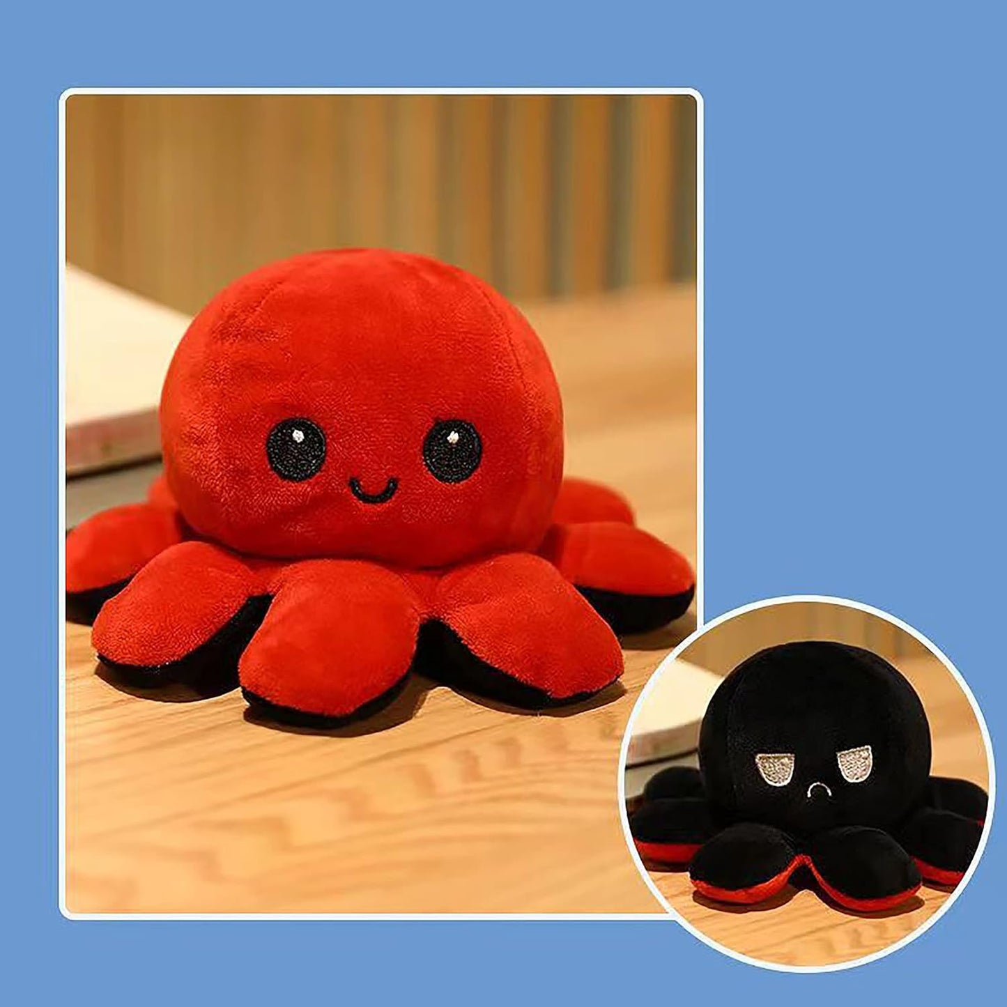 Double Sided Octopus Plush