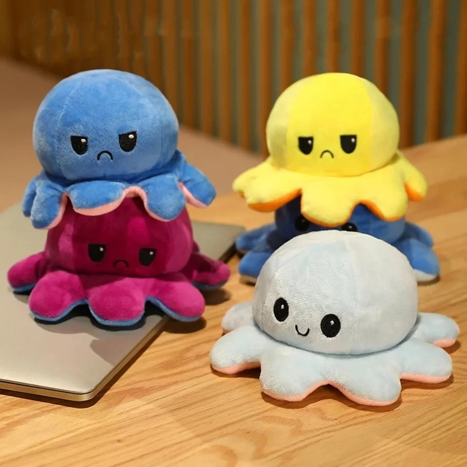 Double Sided Octopus Plush