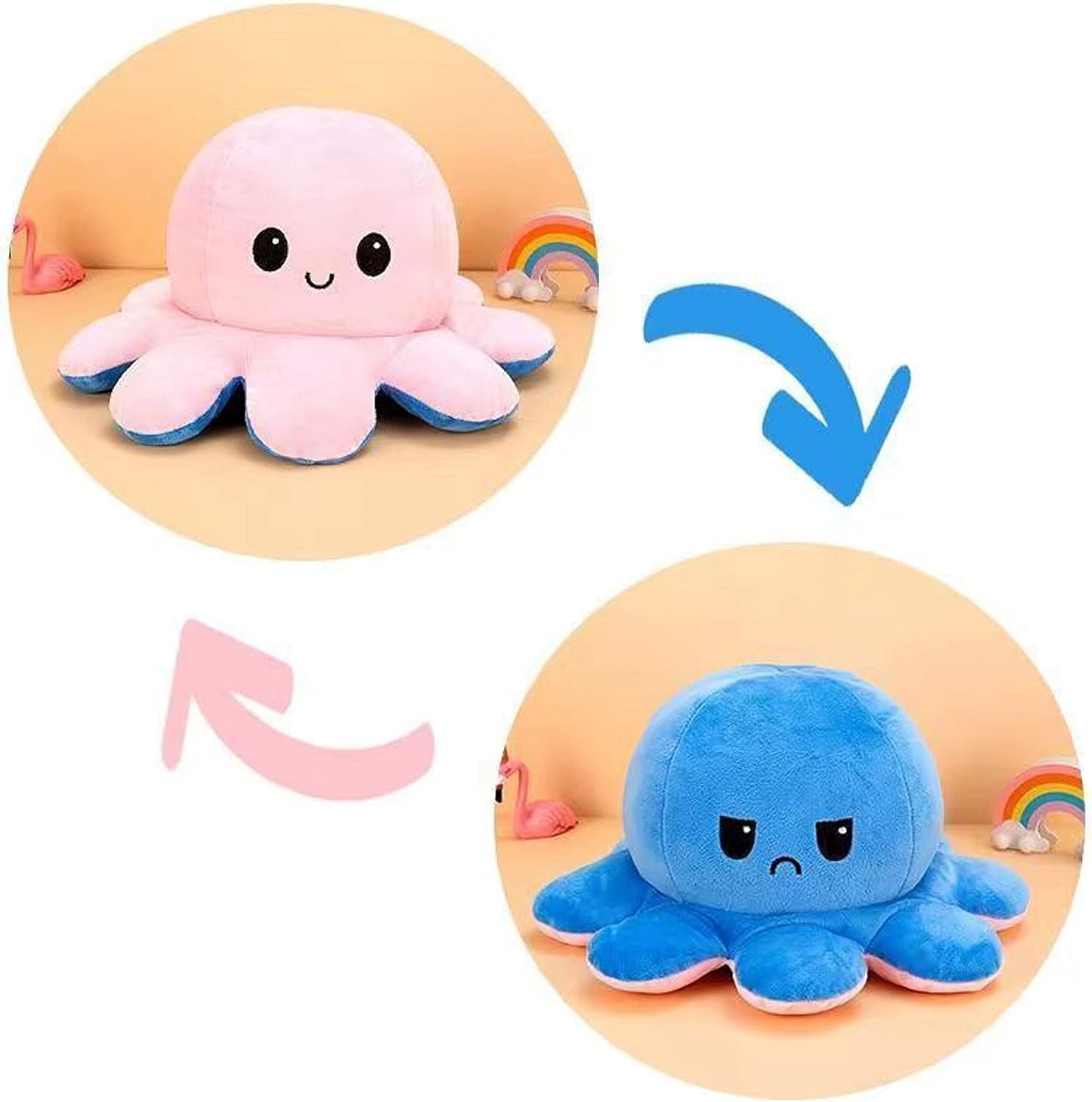 Double Sided Octopus Plush