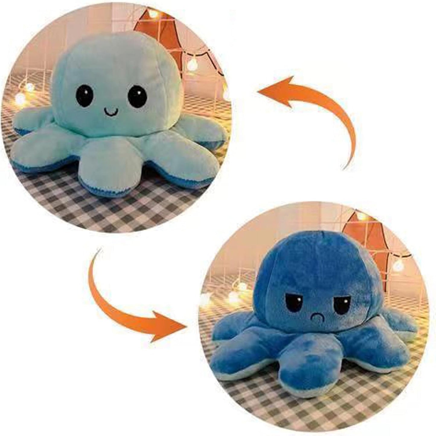 Double Sided Octopus Plush