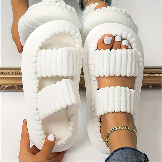 Double Strap Cozy Slippers