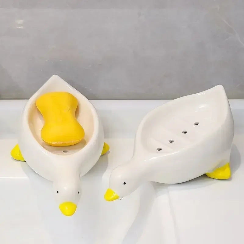 Duck Shaped Self Draining Soap Dish