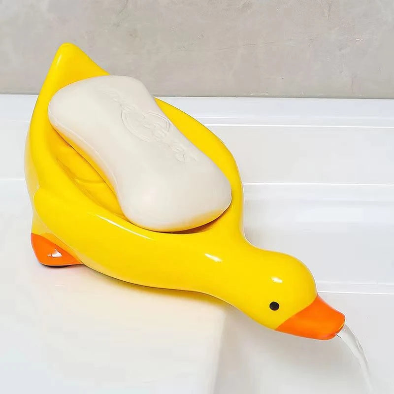 Duck Shaped Self Draining Soap Dish