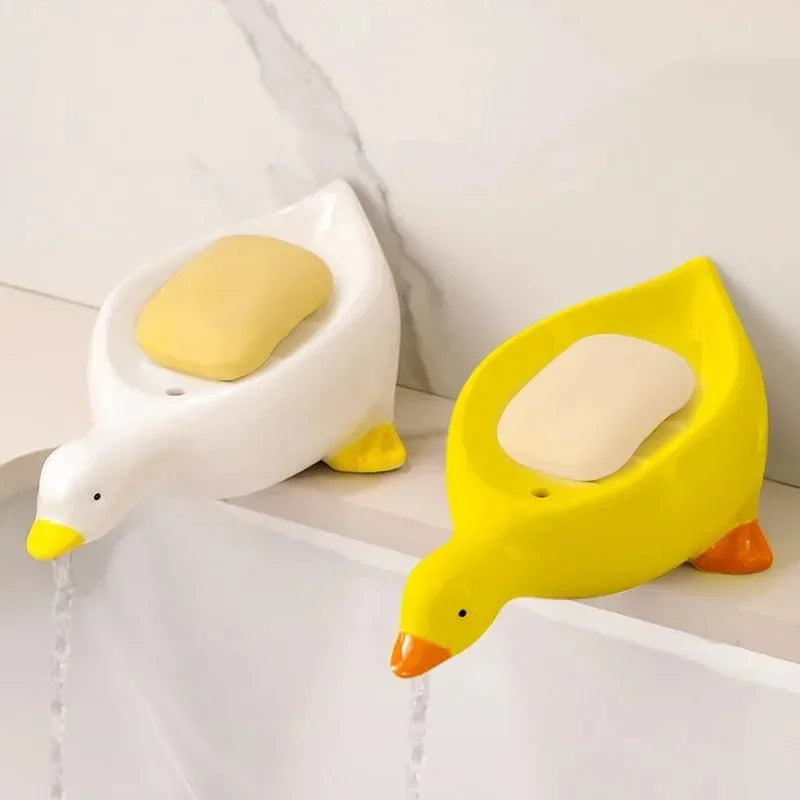 Duck Shaped Self Draining Soap Dish