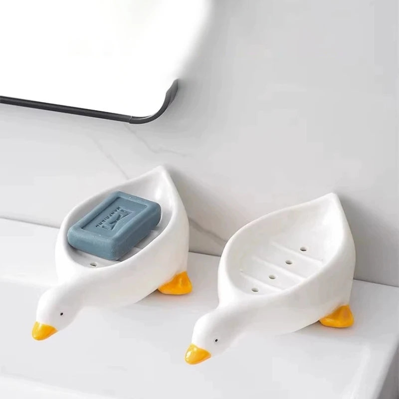 Duck Shaped Self Draining Soap Dish