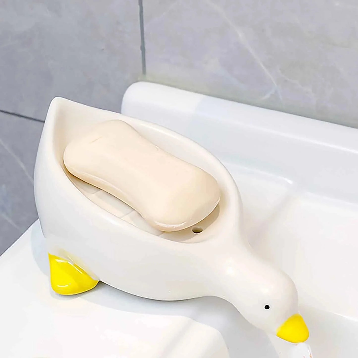 Duck Shaped Self Draining Soap Dish