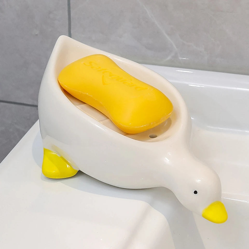 Duck Shaped Self Draining Soap Dish