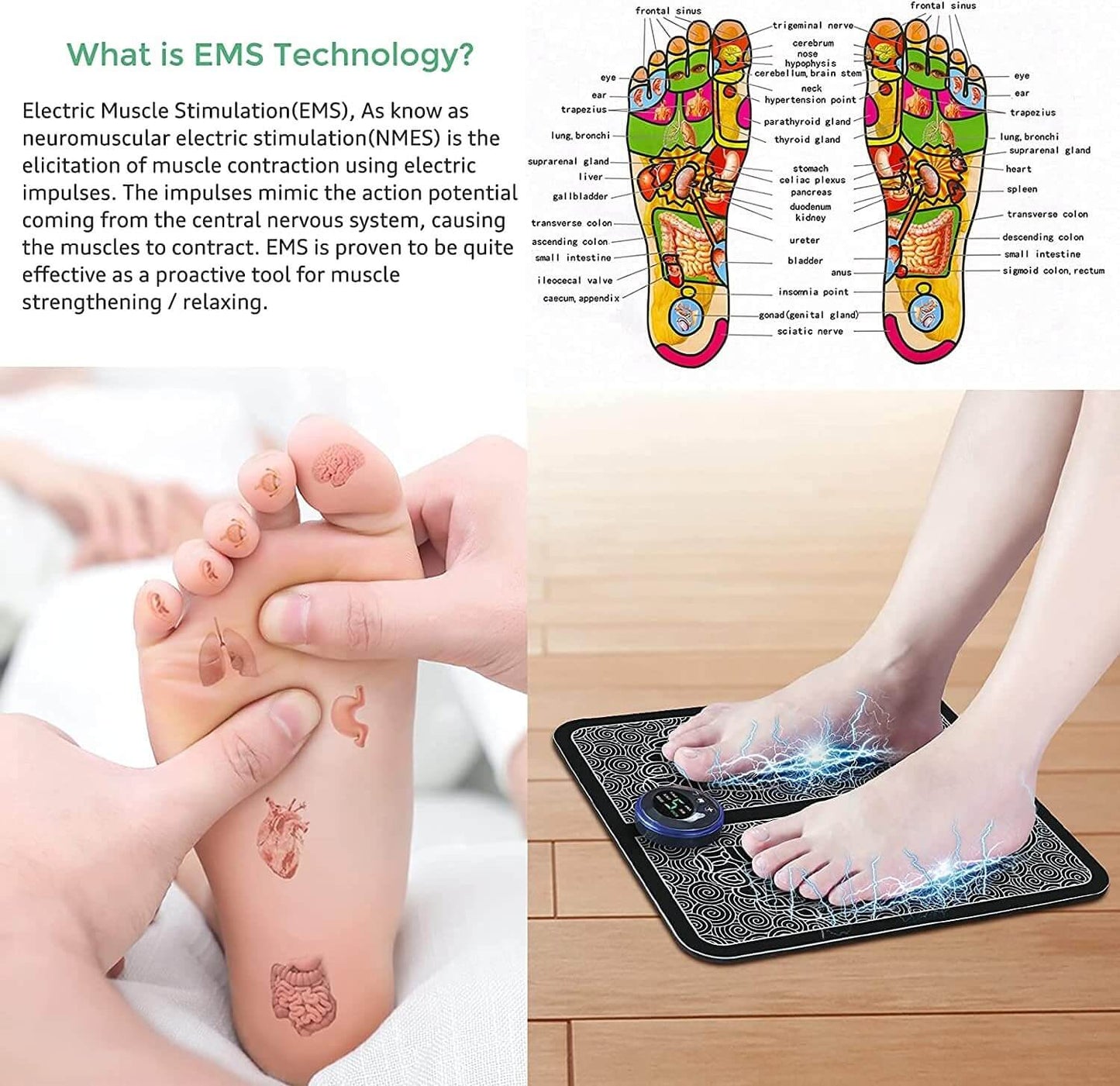 EMS Foot Pressure Point Mat