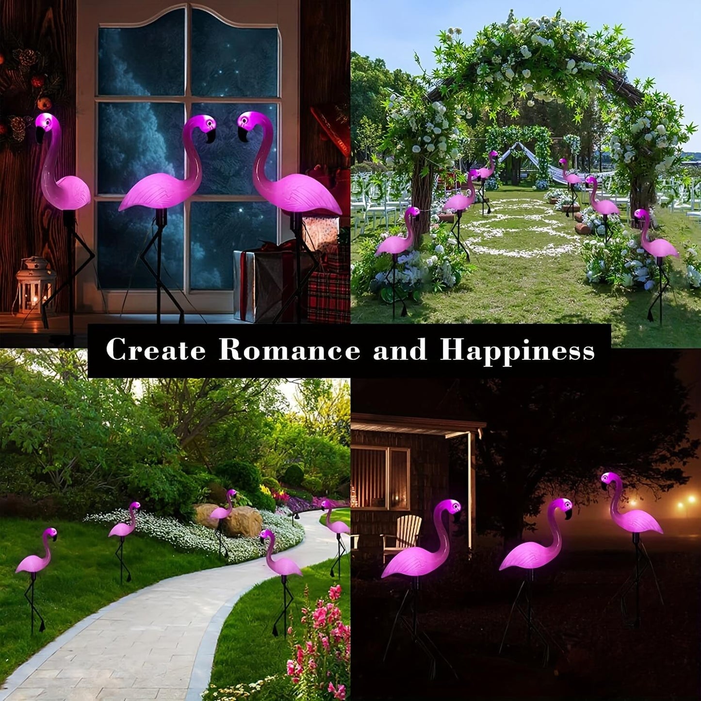 Flamingo LED Solar Stake Lights