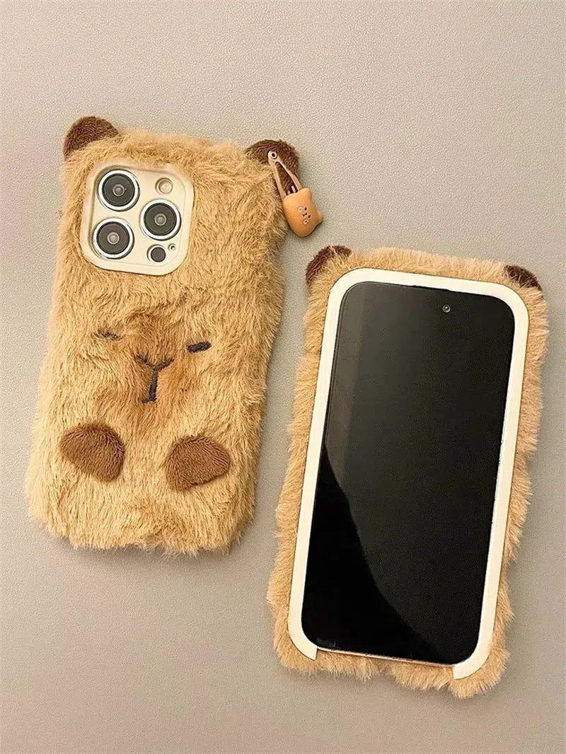 Fluffy Capybara iPhone Case