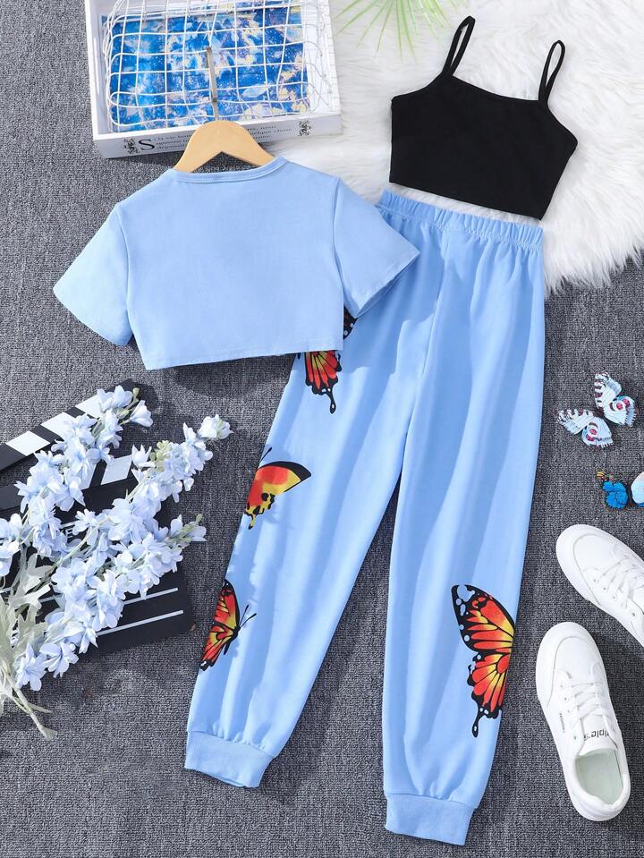 Glowing Butterfly 3pcs Outfit Set