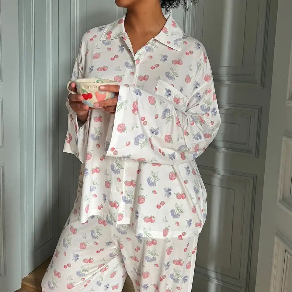 Go Slow Summer Berries Pajama Set