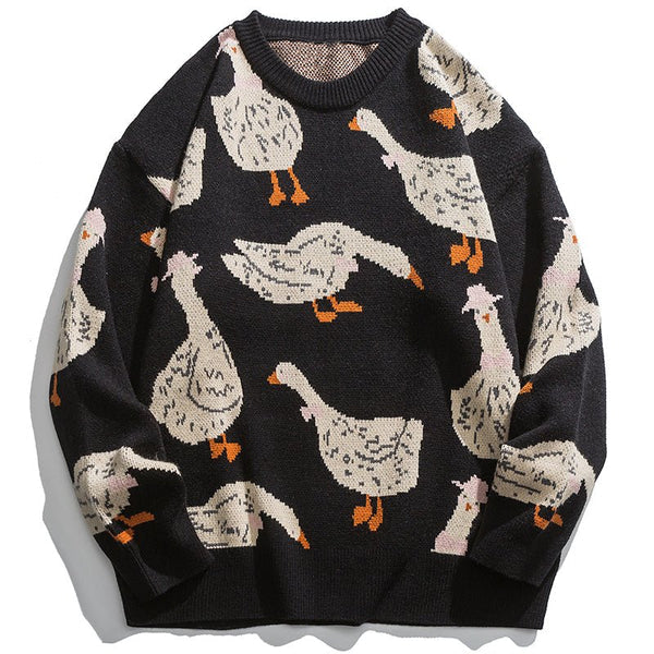 Goose Print Sweater