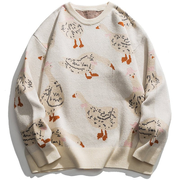 Goose Print Sweater