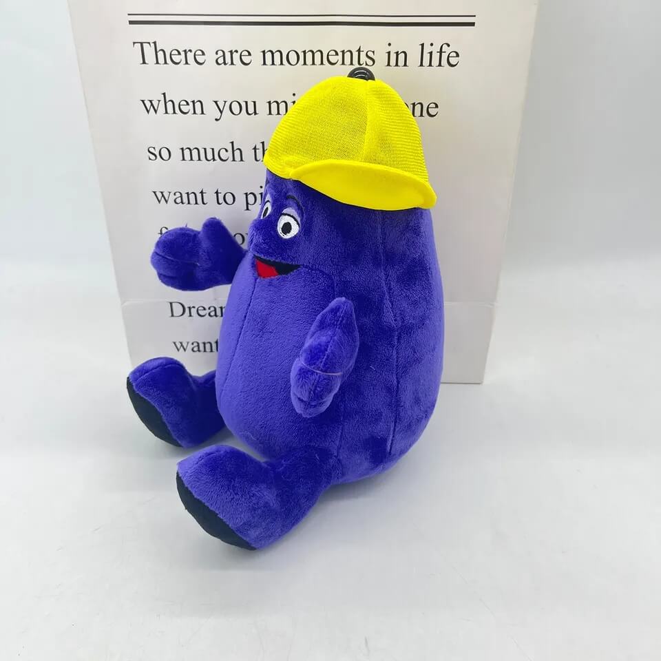 Grimace Plush with Yellow Cap