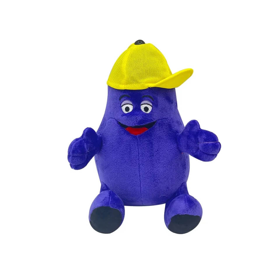 Grimace Plush with Yellow Cap