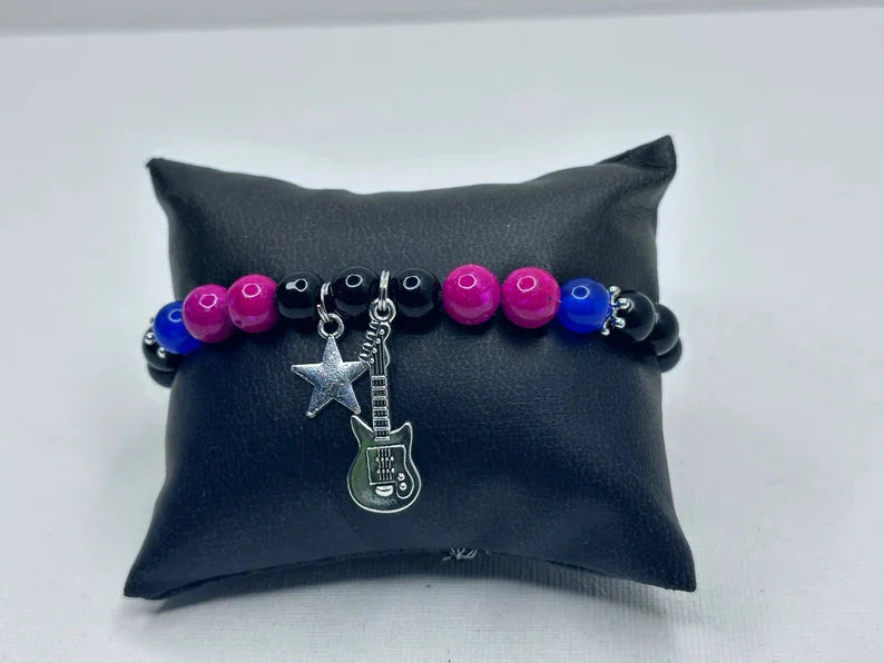 Guitar Star Beaded BFF Bracelets