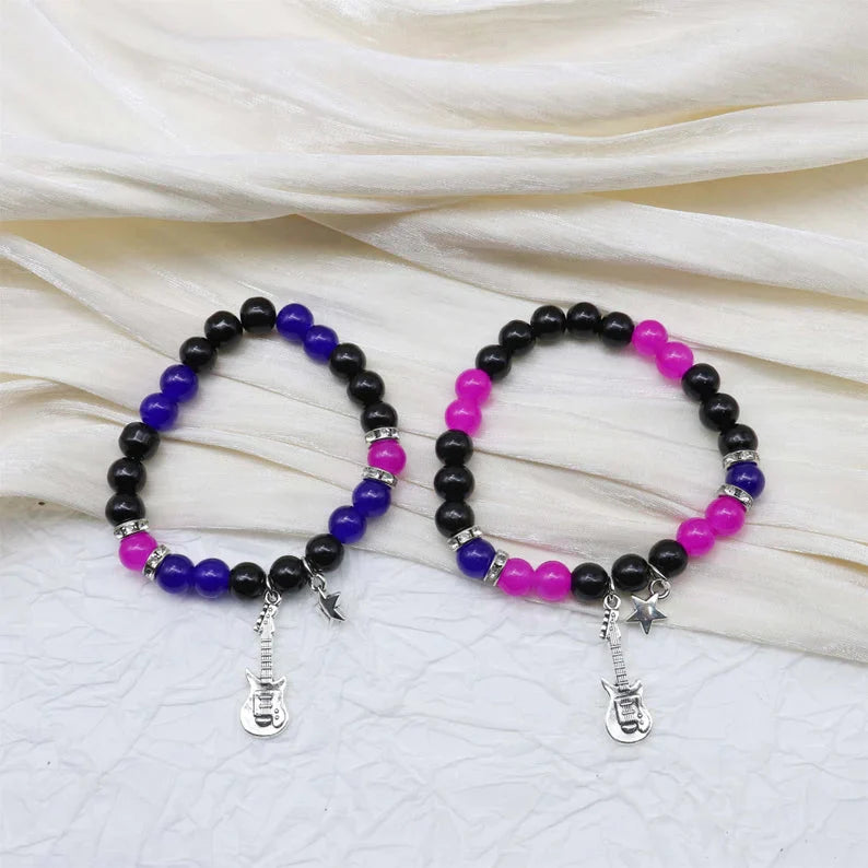 Guitar Star Beaded BFF Bracelets