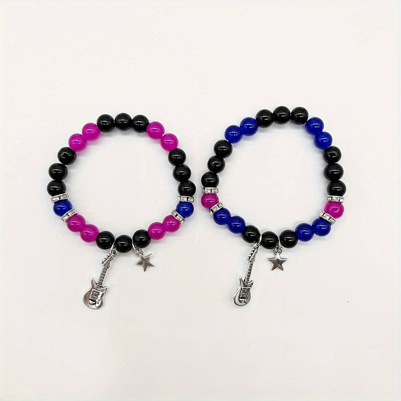 Guitar Star Beaded BFF Bracelets