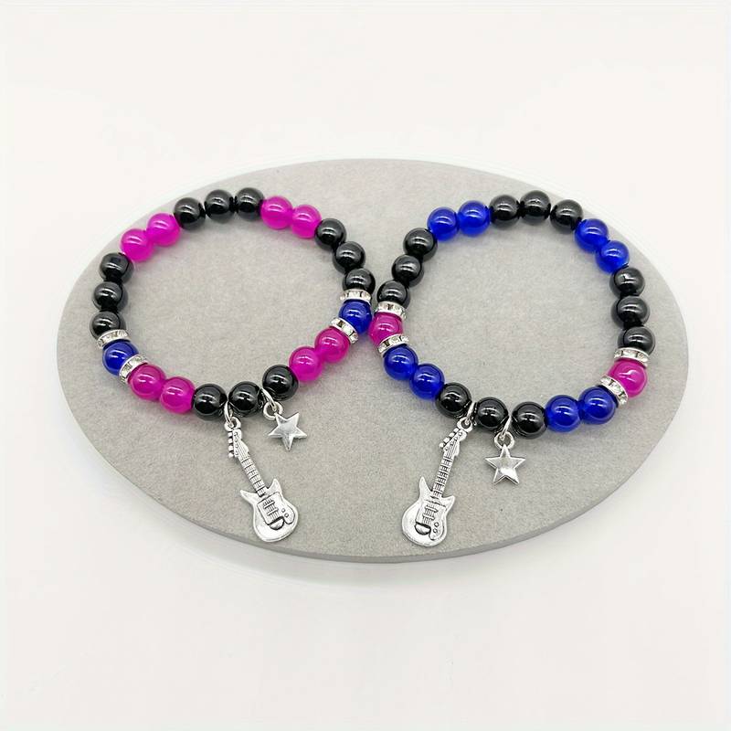 Guitar Star Beaded BFF Bracelets