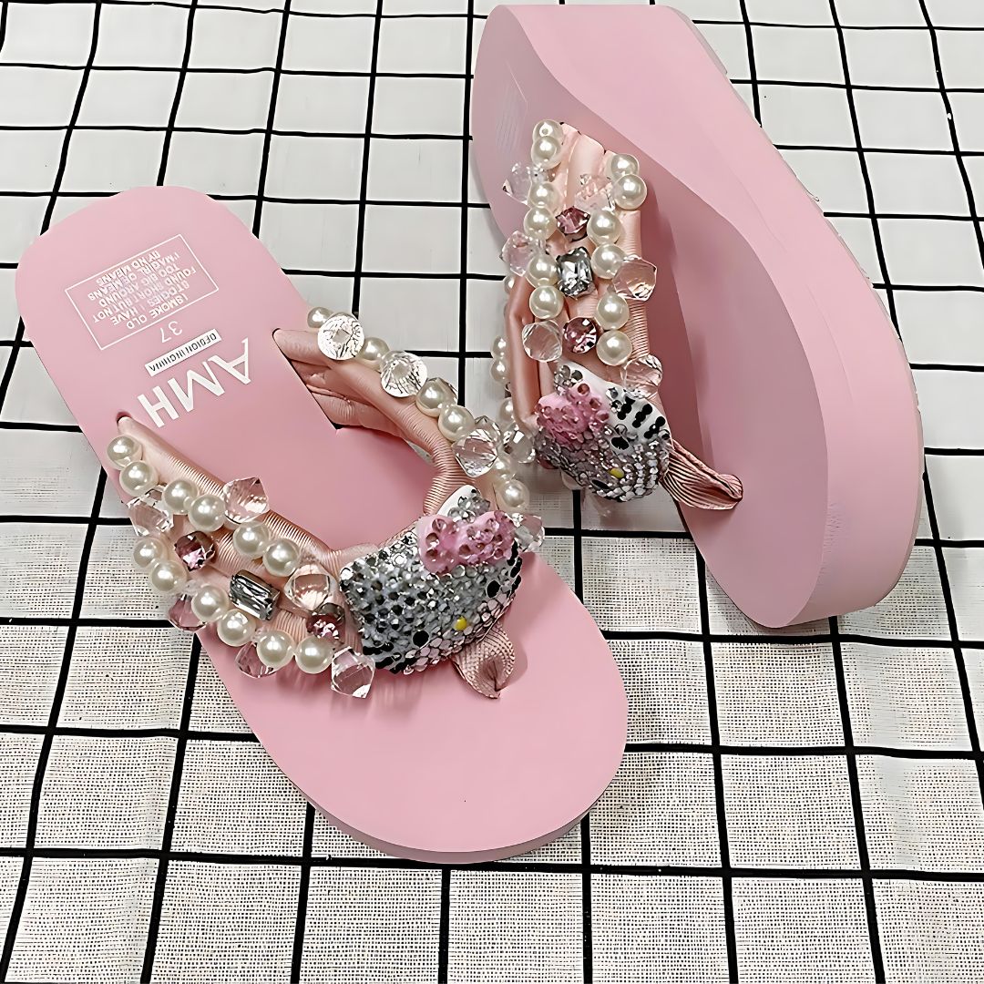 Hello Kitty Bejeweled Platform Heels