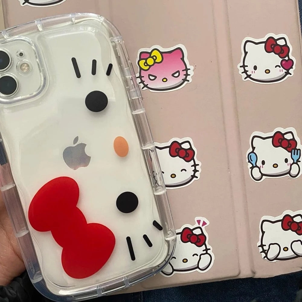 Hello Kitty Bow Clear iPhone Case