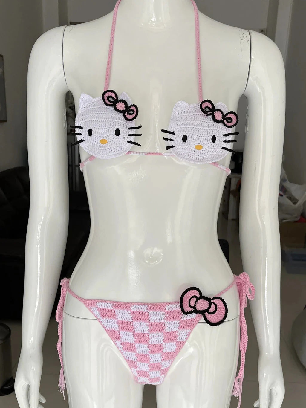 Hello Kitty Checkered Bikini