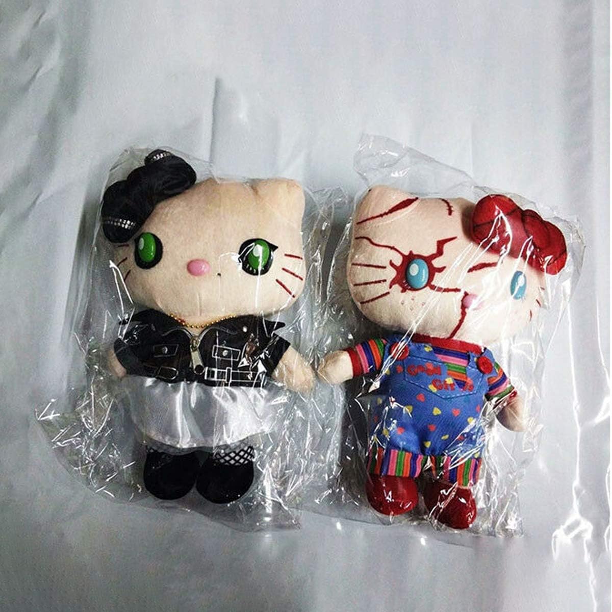 Hello Kitty Chucky & Tiffany Plushies (Set of 2)