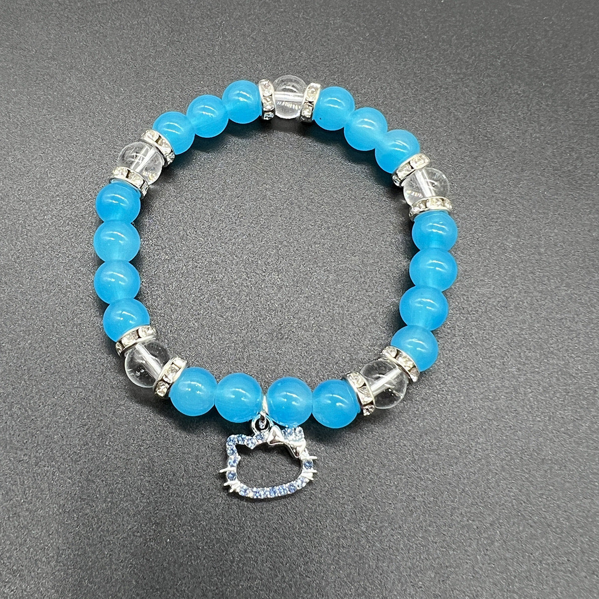 Hello Kitty Hollow Charm Beaded Bracelet