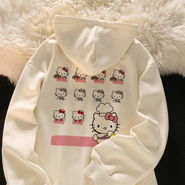 Hello Kitty Print Hoodie