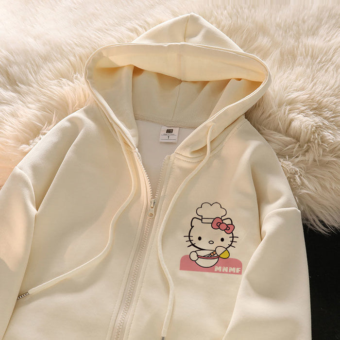 Hello Kitty Print Hoodie