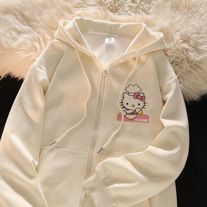 Hello Kitty Print Hoodie