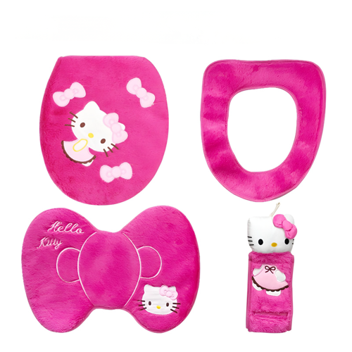 Hello Kitty Toilet Decor Set