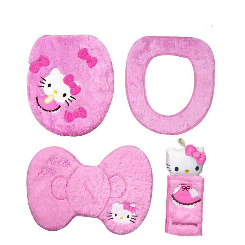 Hello Kitty Toilet Decor Set