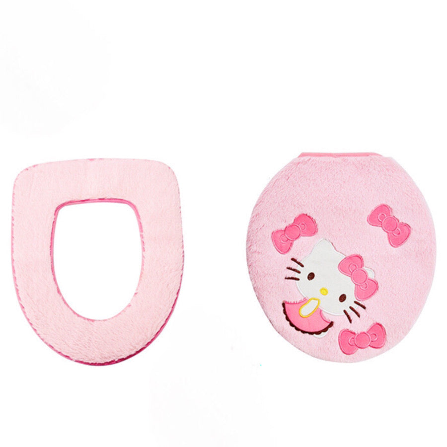 Hello Kitty Toilet Decor Set